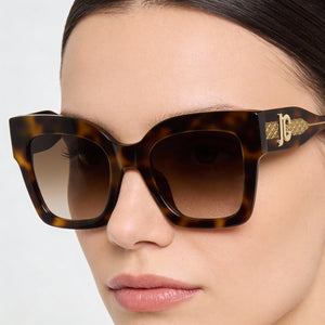 Just Cavalli Square Sunglasses for Women — interior view, Non-Polarized lens detail
