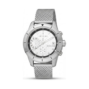 Just Cavalli Silver Dial Stainless Steel Men's Watch, 40mm