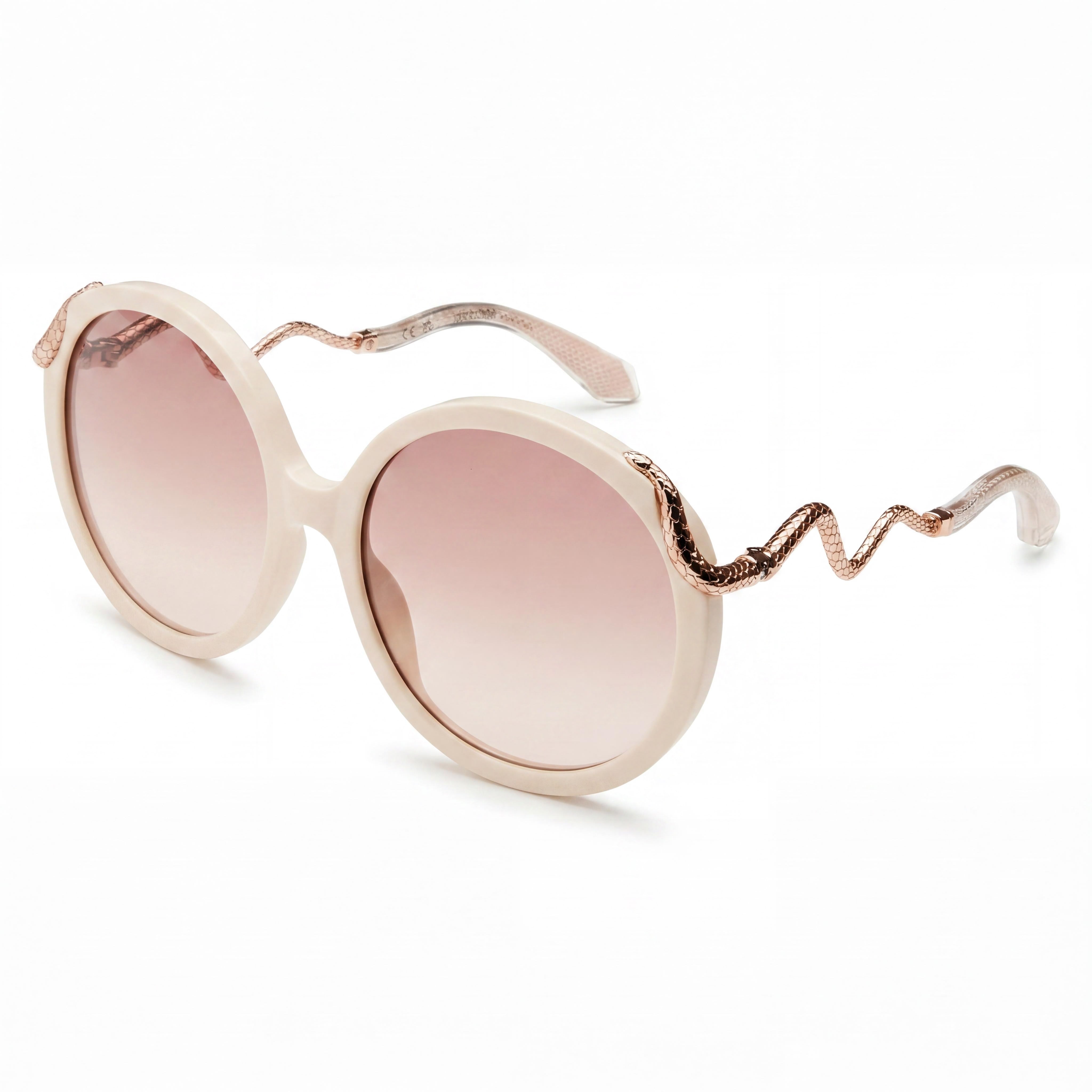 Gafas de sol redondas unisex Just Cavalli SRC004M oro rosa, 59 mm, Photo 1