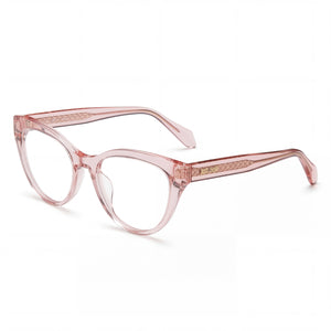 Just Cavalli VJC001 Peach Oval Eyeglasses for Women, Polycarbonate frame