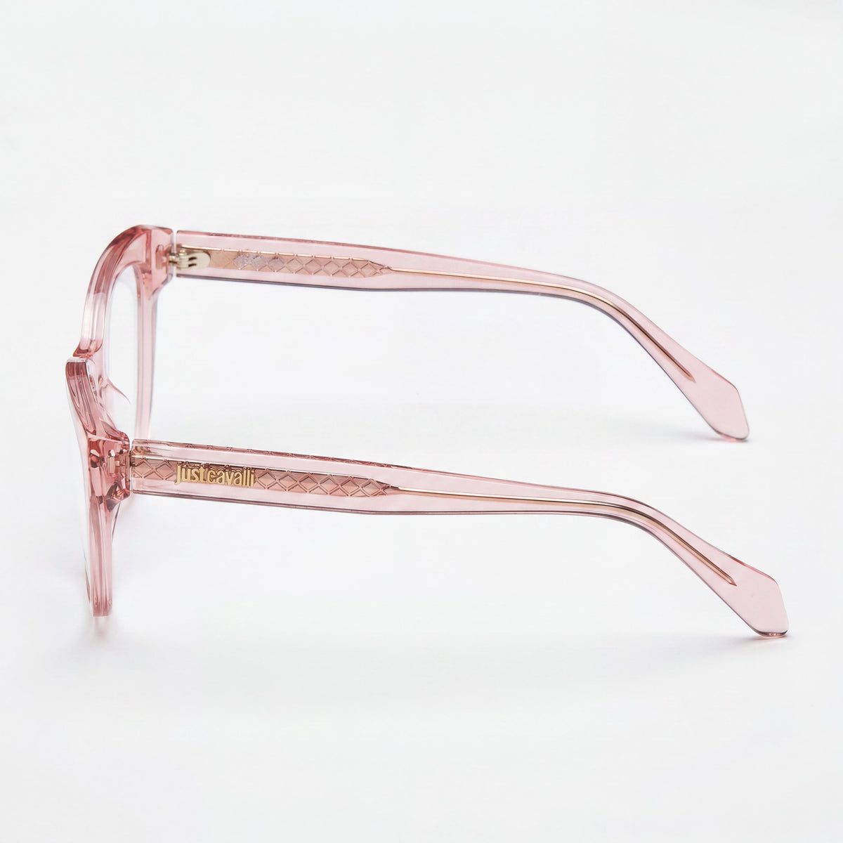 Gafas ovaladas Just Cavalli VJC001 color melocotón para mujer, 51mm, Photo 3