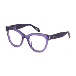 Just Cavalli VJC004V Violet Rectangle Eyeglasses for Women, Acetate frame
