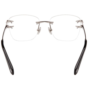 Just Cavalli VRC022 Round Eyeglasses Unisex — side view, Black Metal temples