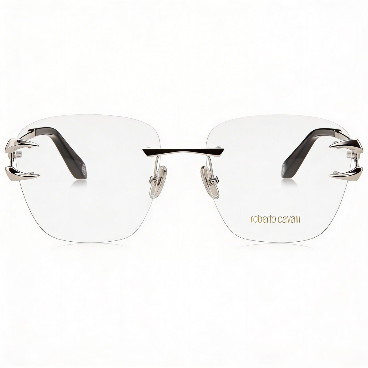Gafas redondas unisex Just Cavalli VRC027M plateadas, 58 mm, Photo 2
