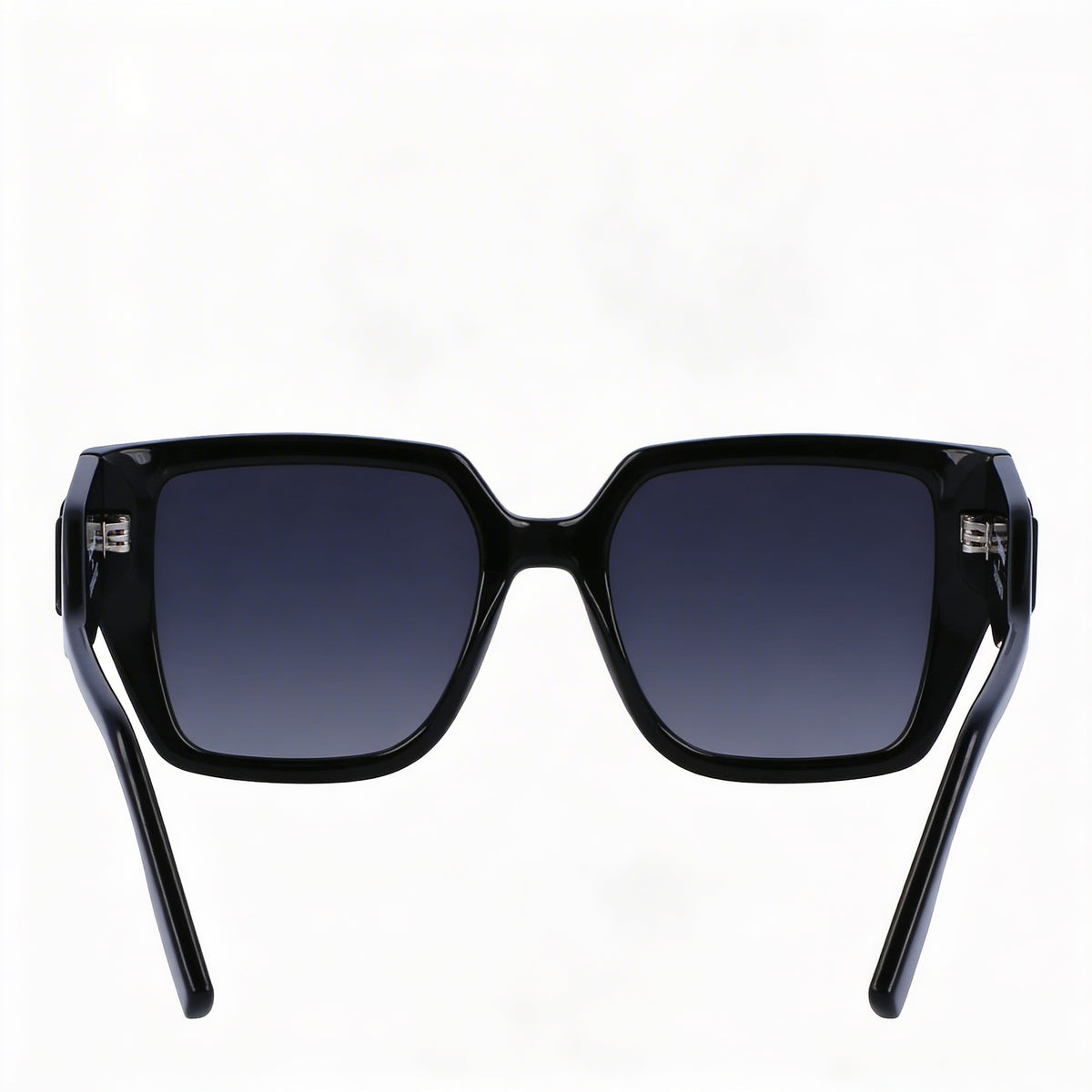Karl Lagerfeld Classic Black Square Sunglasses for Women, 52mm, Photo 3