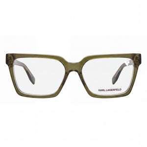 Karl Lagerfeld Rectangle Eyeglasses Unisex — front view, Acetate