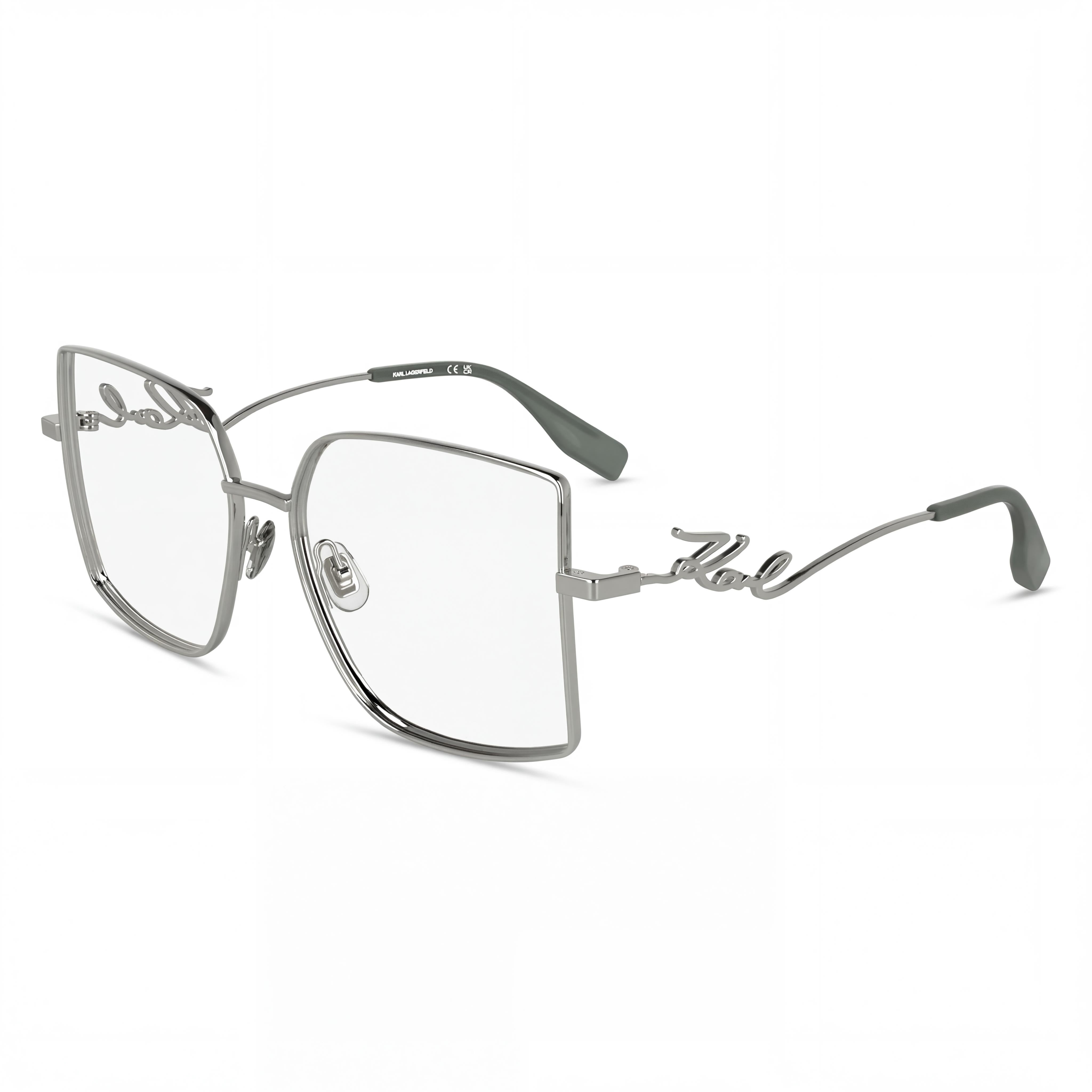 Gafas Cuadradas Plateadas Karl Lagerfeld KL359 para Mujer, Metal 55mm, Photo 1