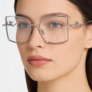 Karl Lagerfeld KL359 Silver Eyeglasses Women — lifestyle wear, office and reading
