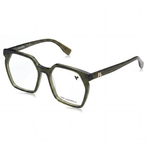 Karl Lagerfeld KL6093 Khaki Square Eyeglasses Unisex, Acetate frame