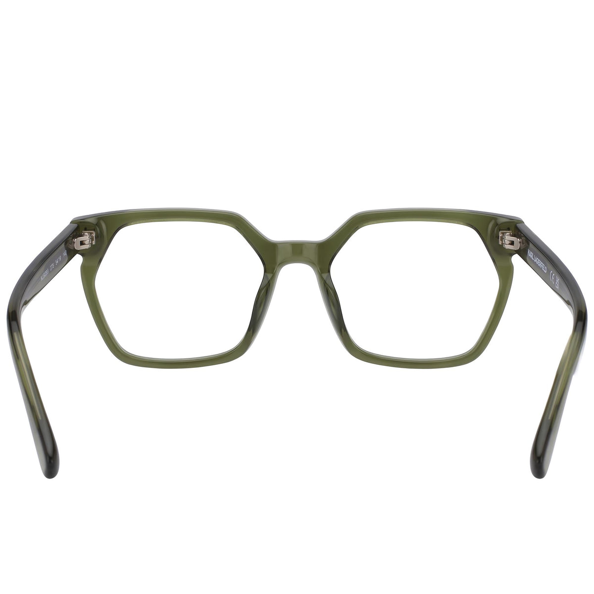Karl Lagerfeld KL6093 Khaki Square Eyeglasses Unisex, 54mm, Photo 4