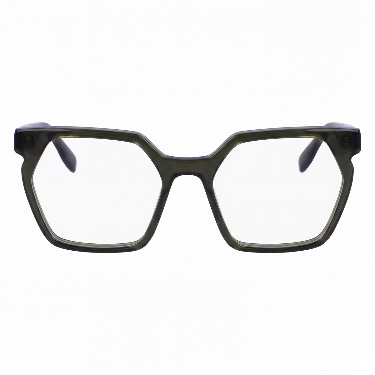 Montura de gafas graduadas para mujer KARL LAGERFELD Kl6093 N de acetato casual en color caqui, tamaño 54 mm de ancho de lente, 18 mm de ancho de puente, 140 mm de longitud de varilla, Photo 2