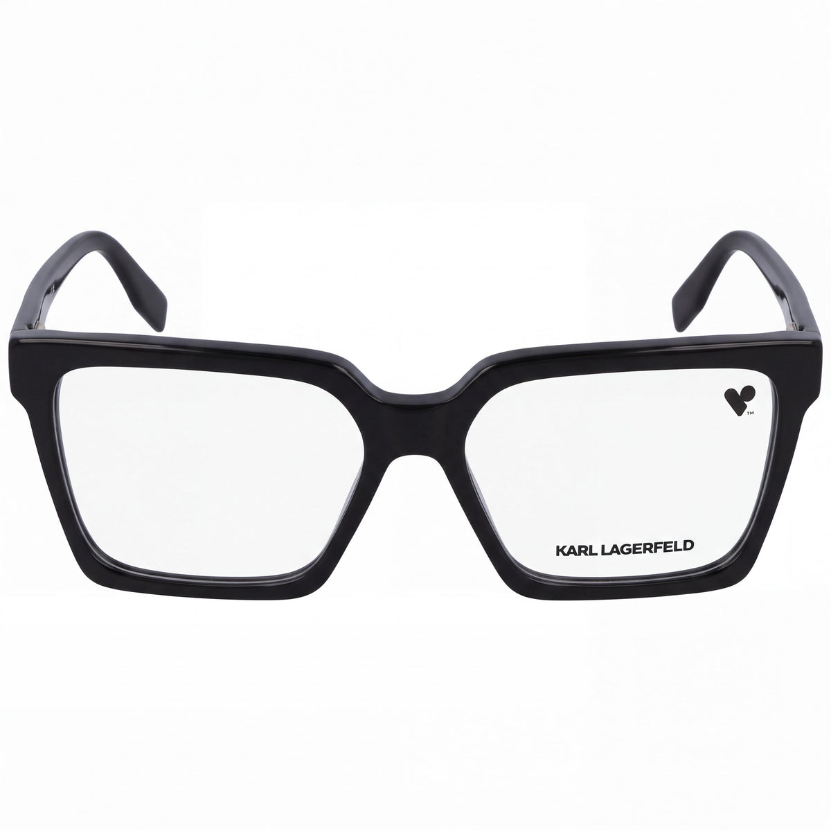 Karl Lagerfeld KL6097 Black Rectangle Eyeglasses Unisex, 55mm, Photo 2