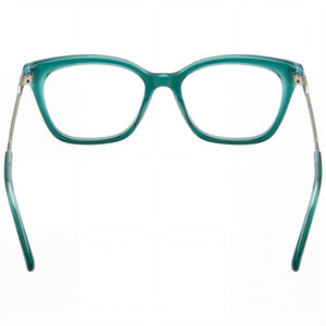 Karl Lagerfeld KL6108 Rectangle Eyeglasses for Women — interior view, Polycarbonate demo lenses
