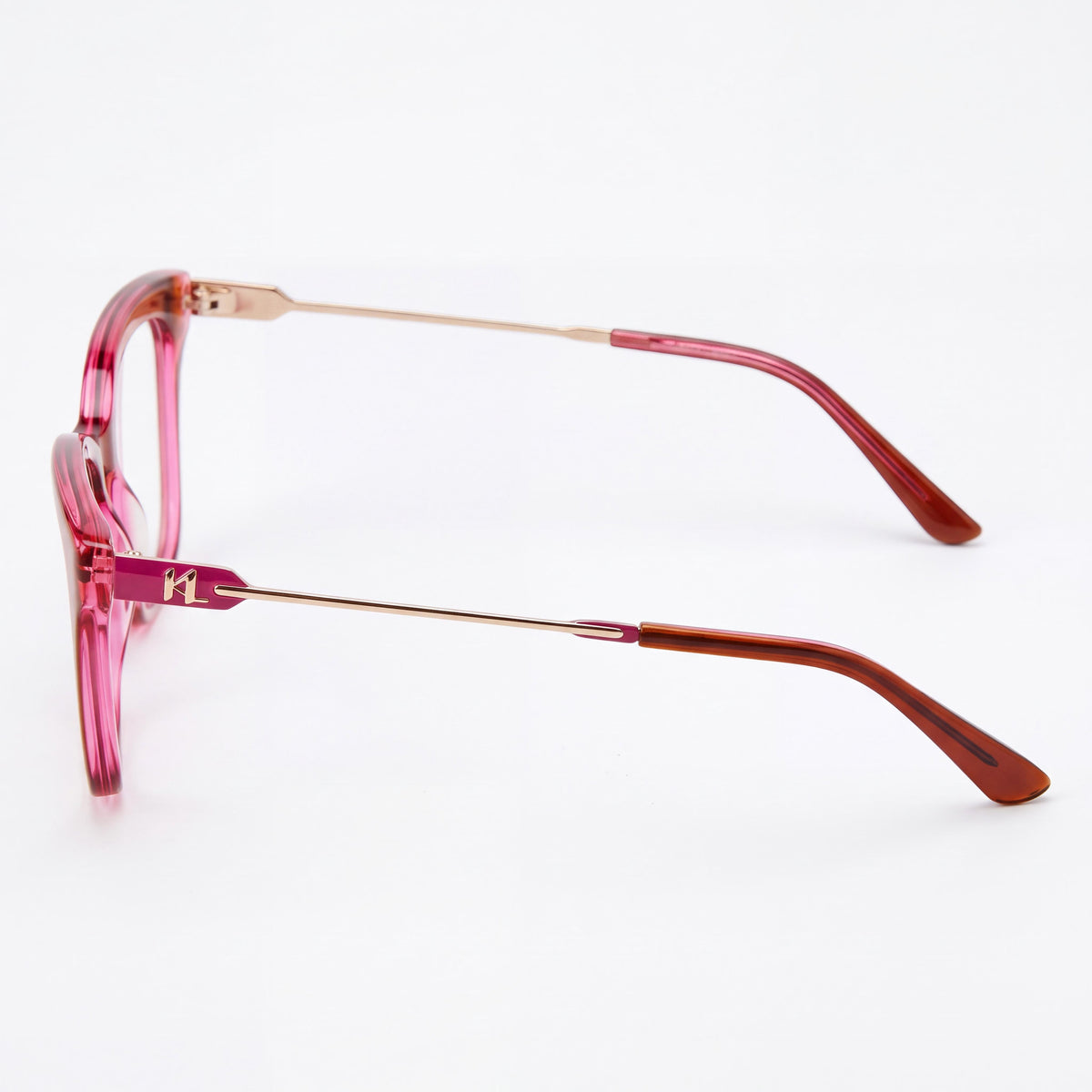 Karl Lagerfeld Kl6108 Brown Rose Square Eyeglasses for Women, 54mm, Photo 2