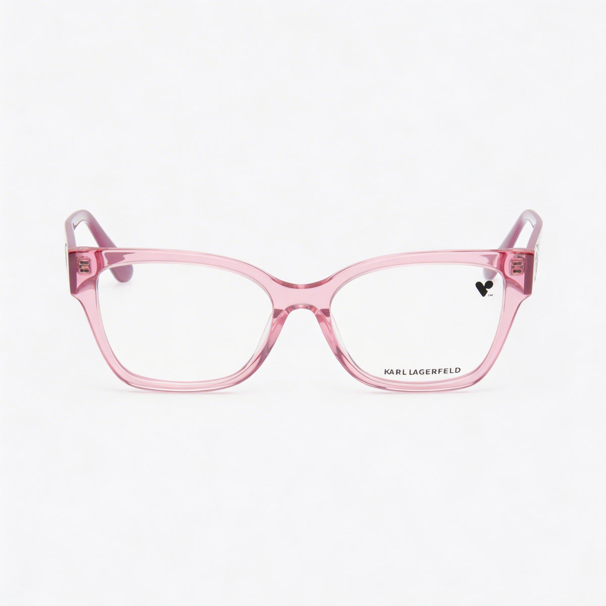 Karl Lagerfeld KL6111R Rose Rectangle Eyeglasses for Women, 54mm, Photo 2