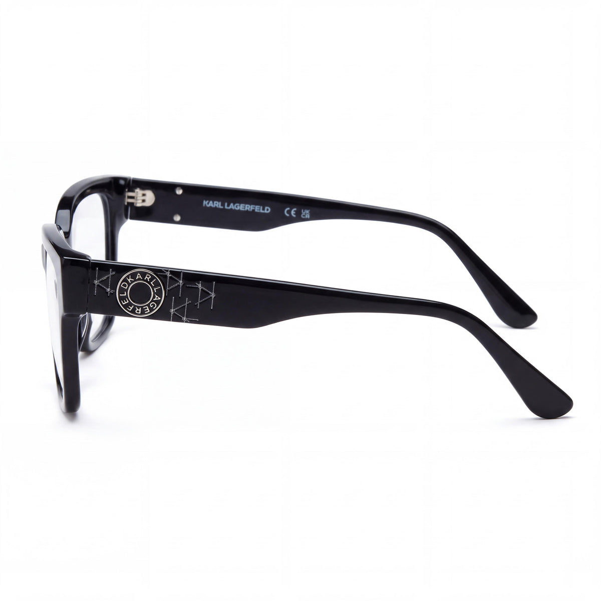 Gafas graduadas unisex Karl Lagerfeld KL6112R cuadradas negras, 54mm, Photo 3
