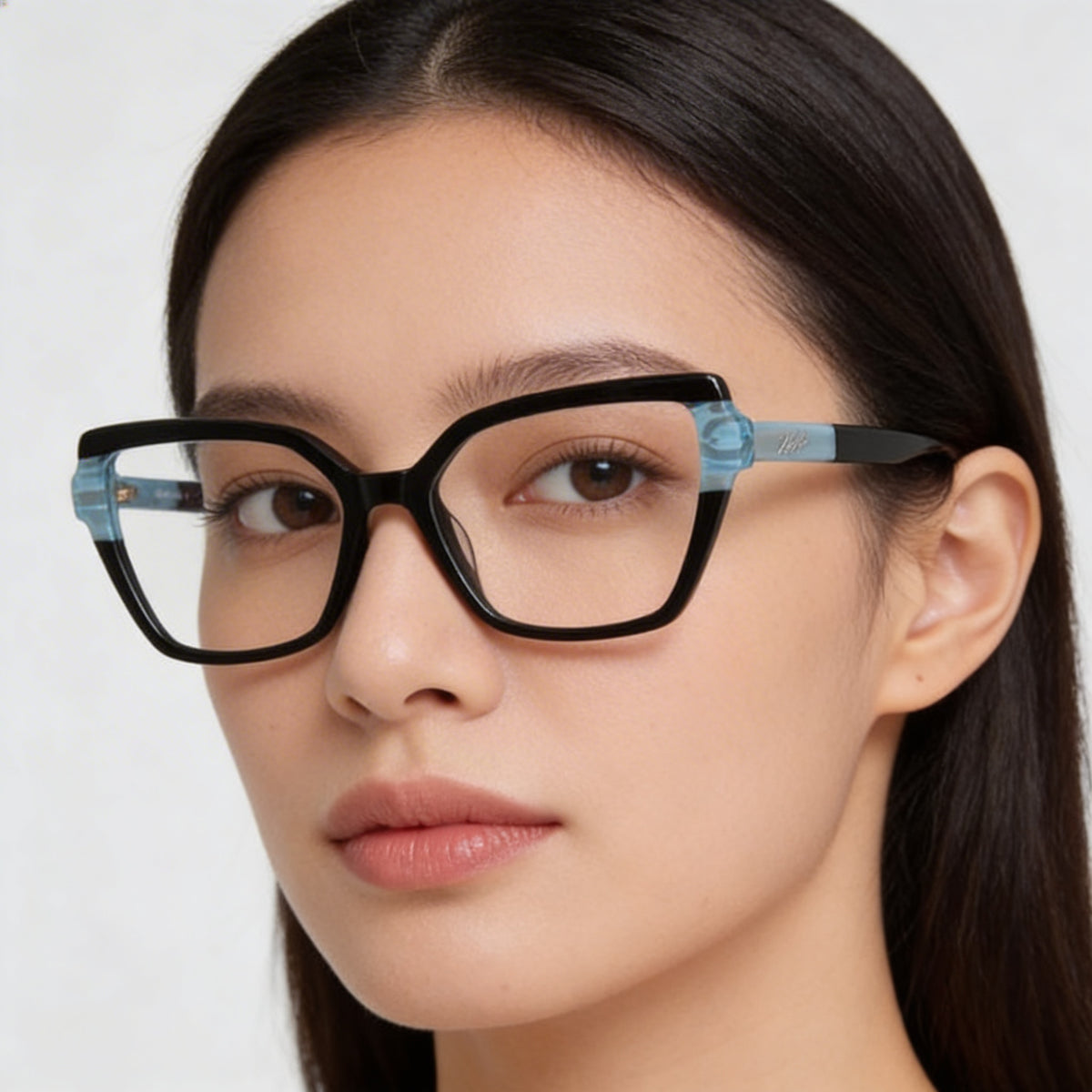 Gafas de ver rectangulares Karl Lagerfeld KL6131 negras para mujer, 53mm, Photo 3