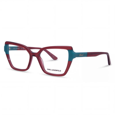 Karl Lagerfeld Kl6131 Red Cat Eye Eyeglasses for Women, Acetate frame