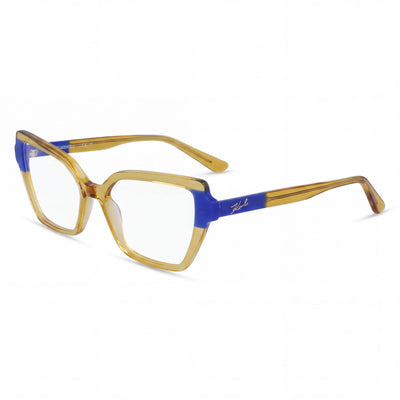 Karl Lagerfeld Kl6131 Yellow Rectangle Eyeglasses for Women, Acetate frame