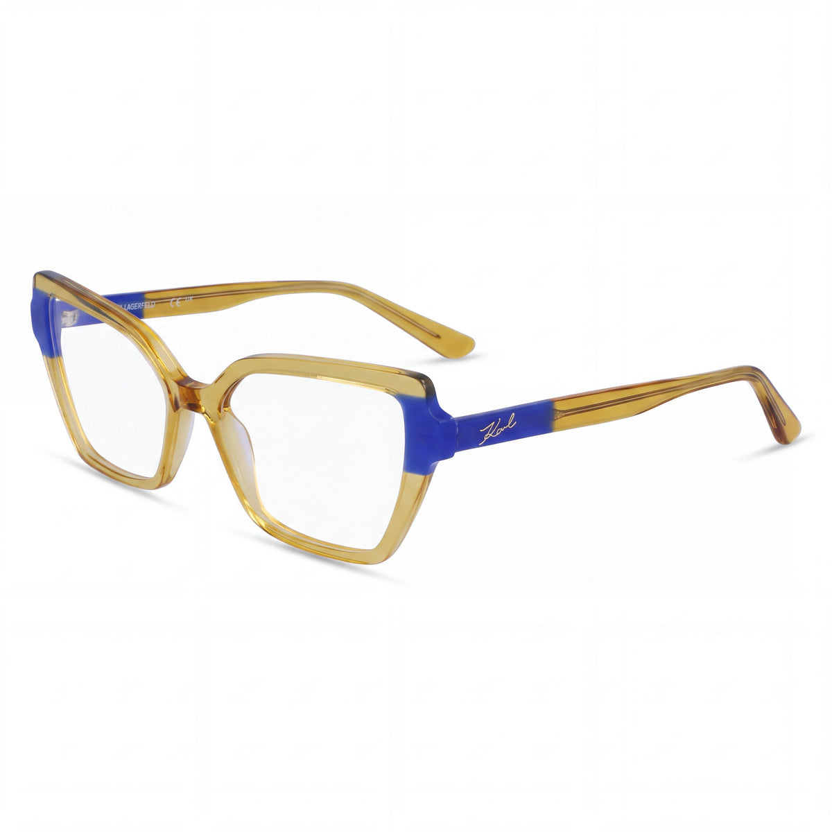 Karl Lagerfeld Kl6131 Yellow Rectangle Eyeglasses for Women, 53mm, Photo 1
