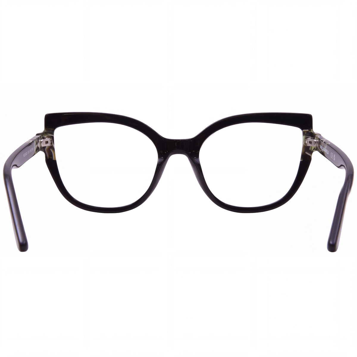 Karl Lagerfeld KL6132 Black/Marble Cat Eye Eyeglasses Unisex, 54mm, Photo 3