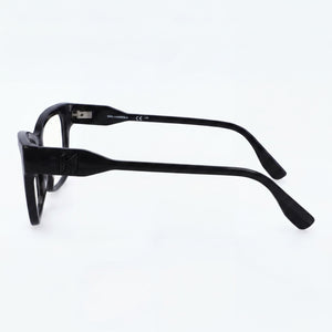 Karl Lagerfeld KL6135 Rectangle Eyeglasses Unisex — side view, Turquoise Injected temples