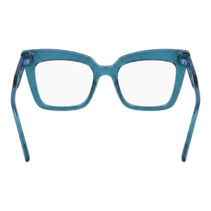 Karl Lagerfeld KL6136 Square Eyeglasses for Women — interior view, Polycarbonate demo lenses