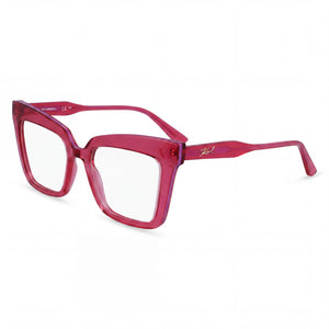 Karl Lagerfeld KL6136 Red Rectangle Eyeglasses for Women, Injected frame