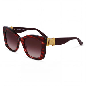 Karl Lagerfeld Kl6139s Red Square Sunglasses for Women, Striped Red lens