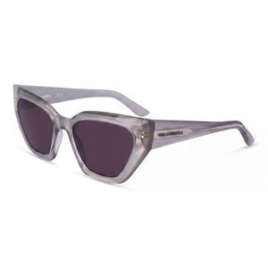 Karl Lagerfeld Kl6145s Gray Cat Eye Sunglasses for Women, Solid Smoke lens
