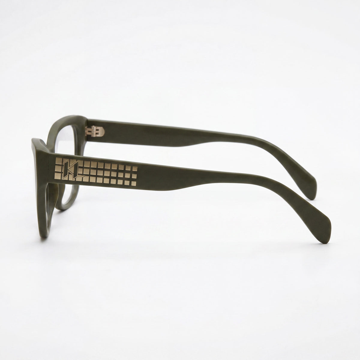 Karl Lagerfeld KL6151 Khaki Oval Eyeglasses for Women, 53mm, Photo 3