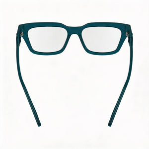 Karl Lagerfeld KL6152 Rectangle Eyeglasses Women — side view, Blue Injected temples