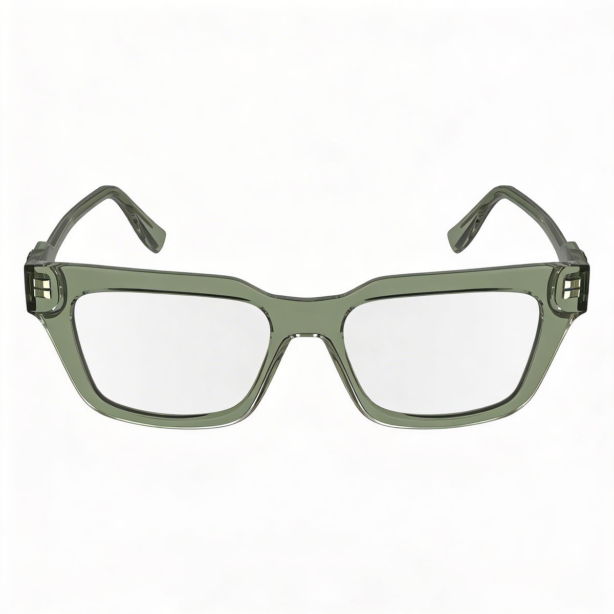 Gafas graduadas rectangulares para hombre Karl Lagerfeld KL6152 color caqui claro, 52 mm, Photo 2