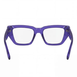 Karl Lagerfeld KL6153 Rectangle Eyeglasses for Women — interior view, Polycarbonate demo lenses