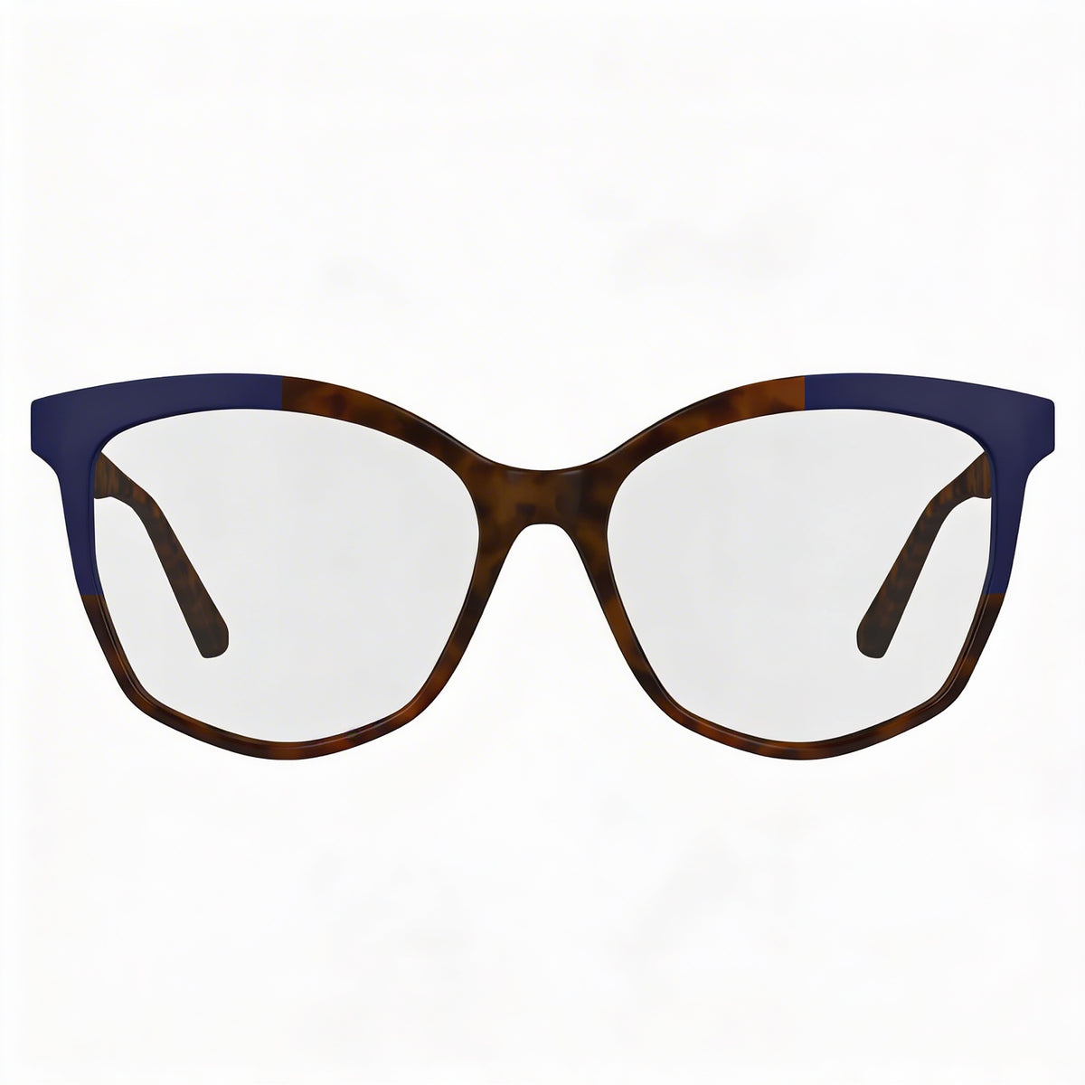 Gafas graduadas unisex Karl Lagerfeld Kl6154 cuadradas, carey azul, 55 mm, Photo 2
