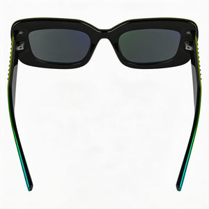 Karl Lagerfeld Kl6164s Rectangle Sunglasses Women — side view, Non-Polarized mirror lens