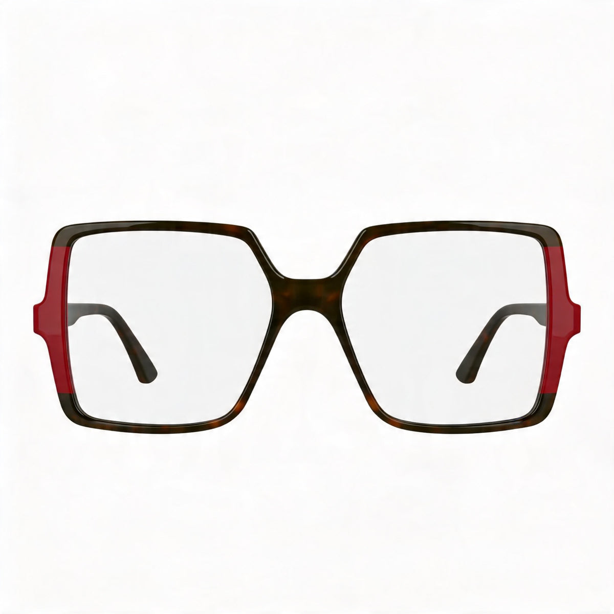 Karl Lagerfeld Kl6169 Dark Tortoise/Red Square Eyeglasses for Women, Photo 2