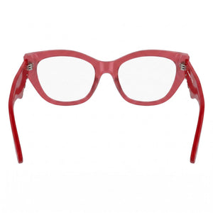 Karl Lagerfeld KL6189 Cat Eye Eyeglasses for Women — interior view, Plastic demo lenses