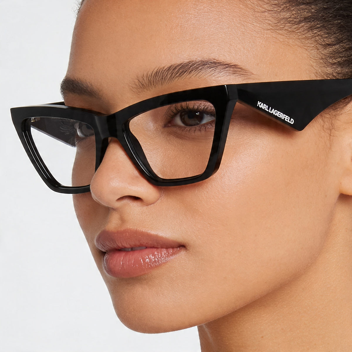Gafas de sol Karl Lagerfeld Kl6195 estilo ojo de gato para mujer, color negro, 54mm, Photo 4