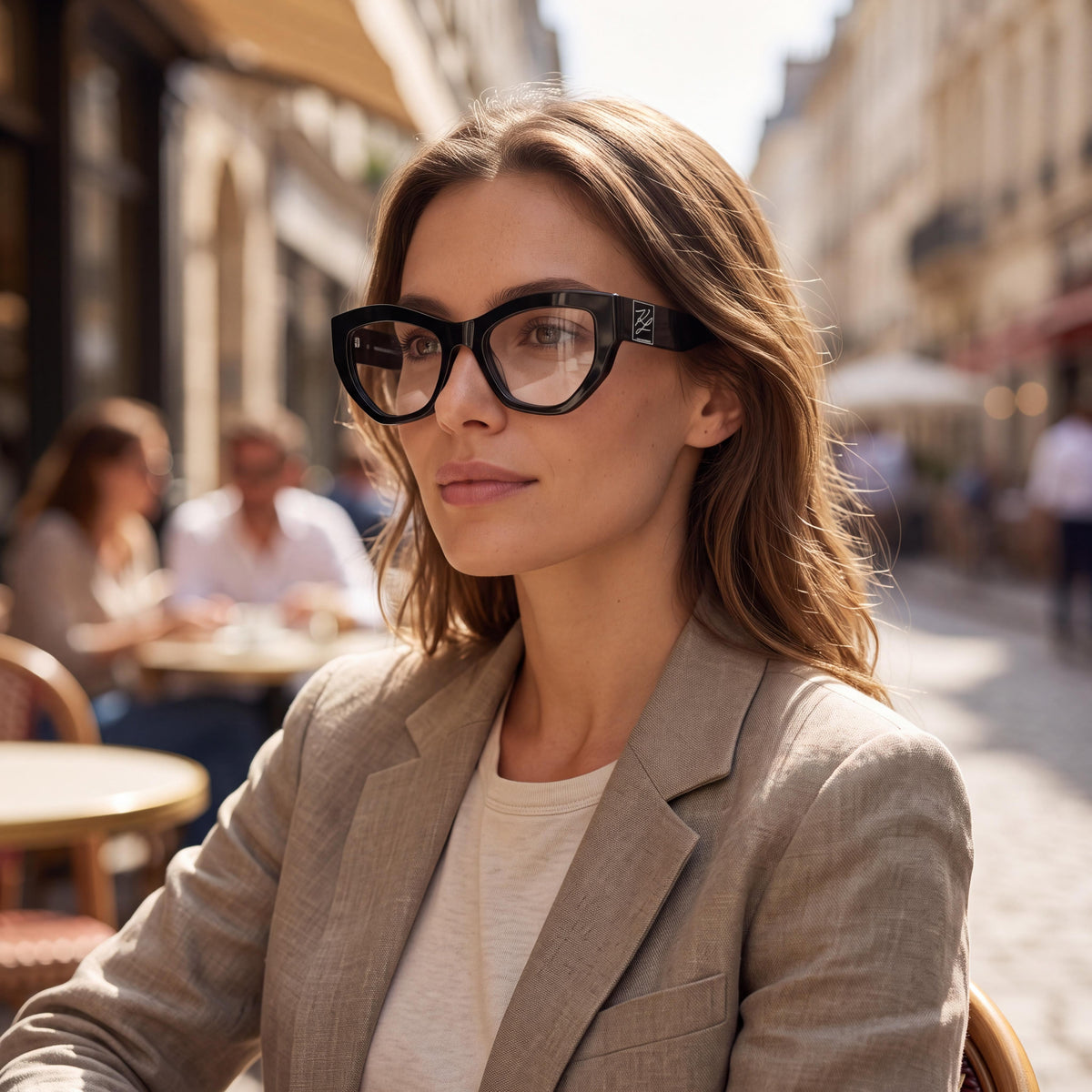 Karl Lagerfeld Kl6211 Black Geometric Eyeglasses for Women, Photo 6