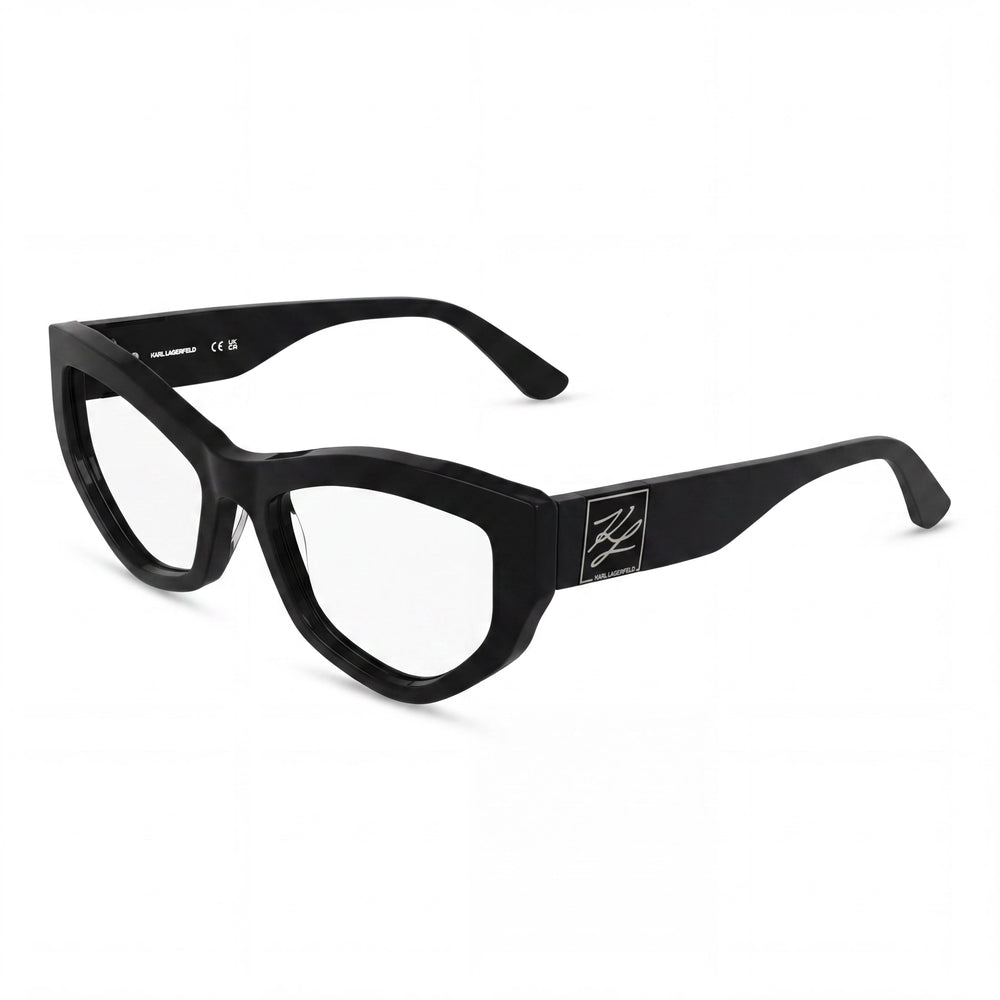 Karl Lagerfeld Kl6211 Black Rectangle Eyeglasses for Women, Acetate frame