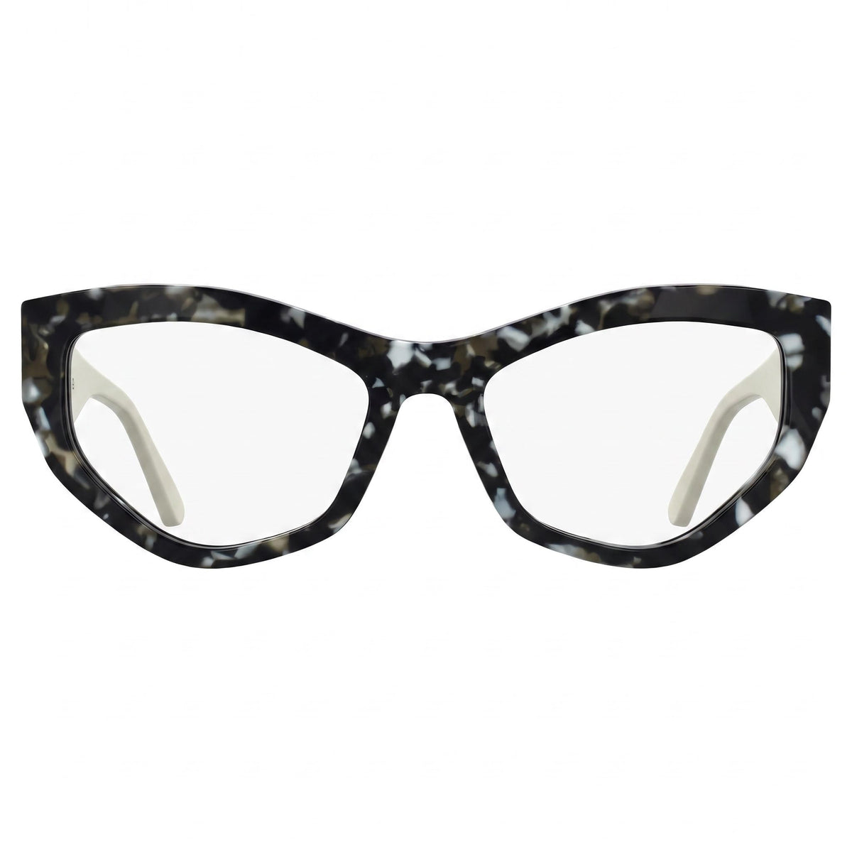 Karl Lagerfeld KL6211 Marble Black Cat Eye Eyeglasses Unisex, 55mm, Photo 2