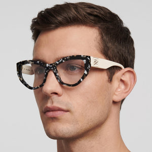 Karl Lagerfeld KL6211 Havana Eyeglasses Unisex — lifestyle wear, fashion-forward daily accessory