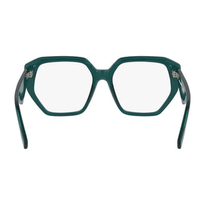 Karl Lagerfeld Kl6213 Square Eyeglasses for Women — interior view, Polycarbonate demo lenses