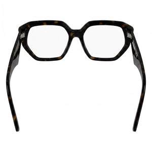 Karl Lagerfeld Kl6213 Geometric Eyeglasses for Women — interior view, Polycarbonate demo lenses