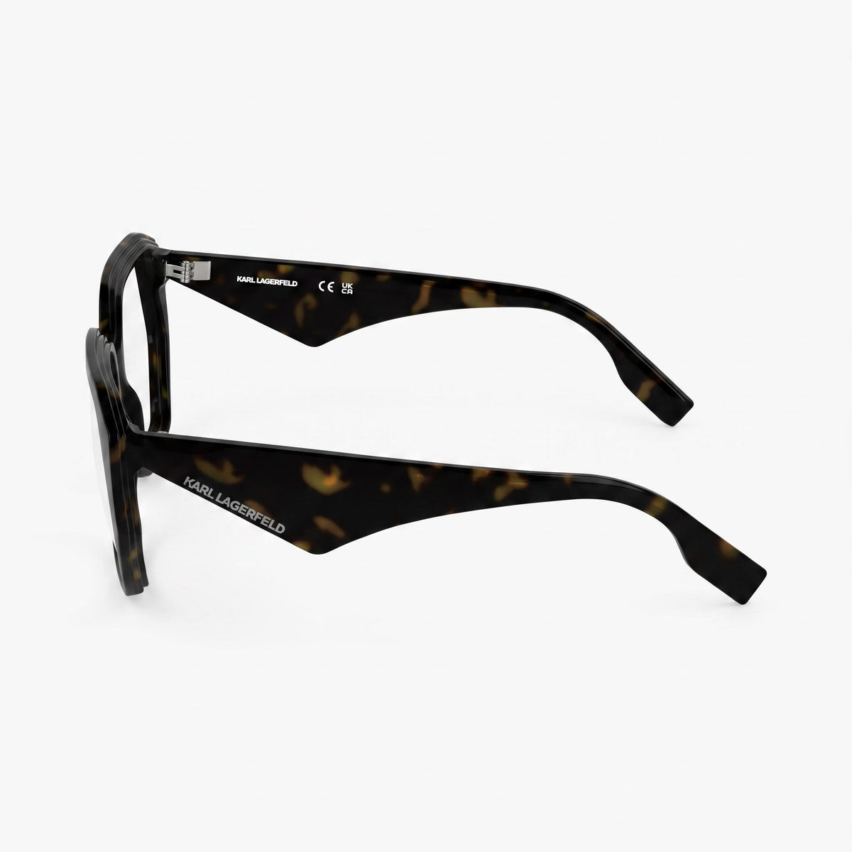 Gafas graduadas Karl Lagerfeld KL6213 geométricas de carey para mujer, 54mm, Photo 3