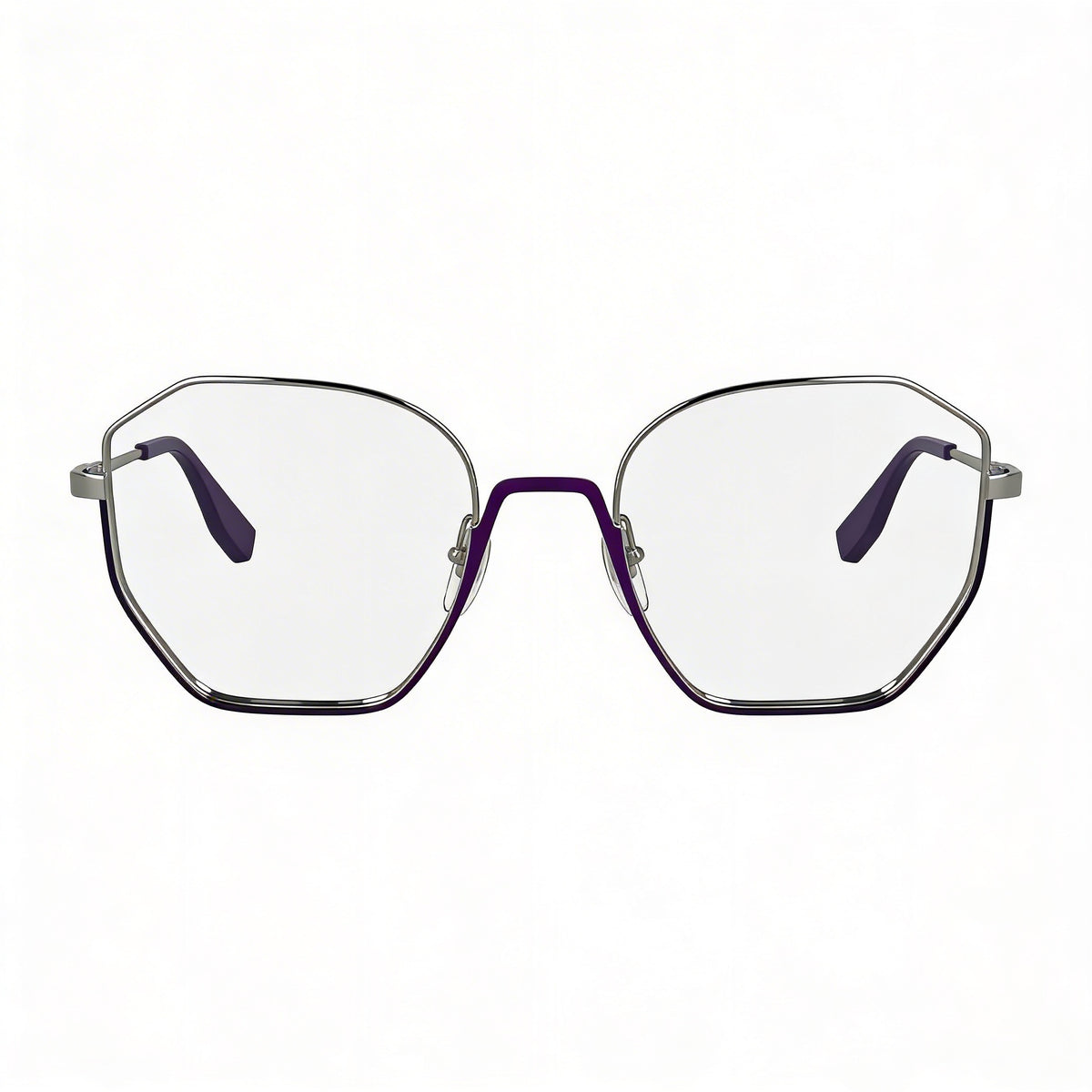 Gafas graduadas cuadradas plateadas Karl Lagerfeld para mujer, acetato 54 mm, Photo 2