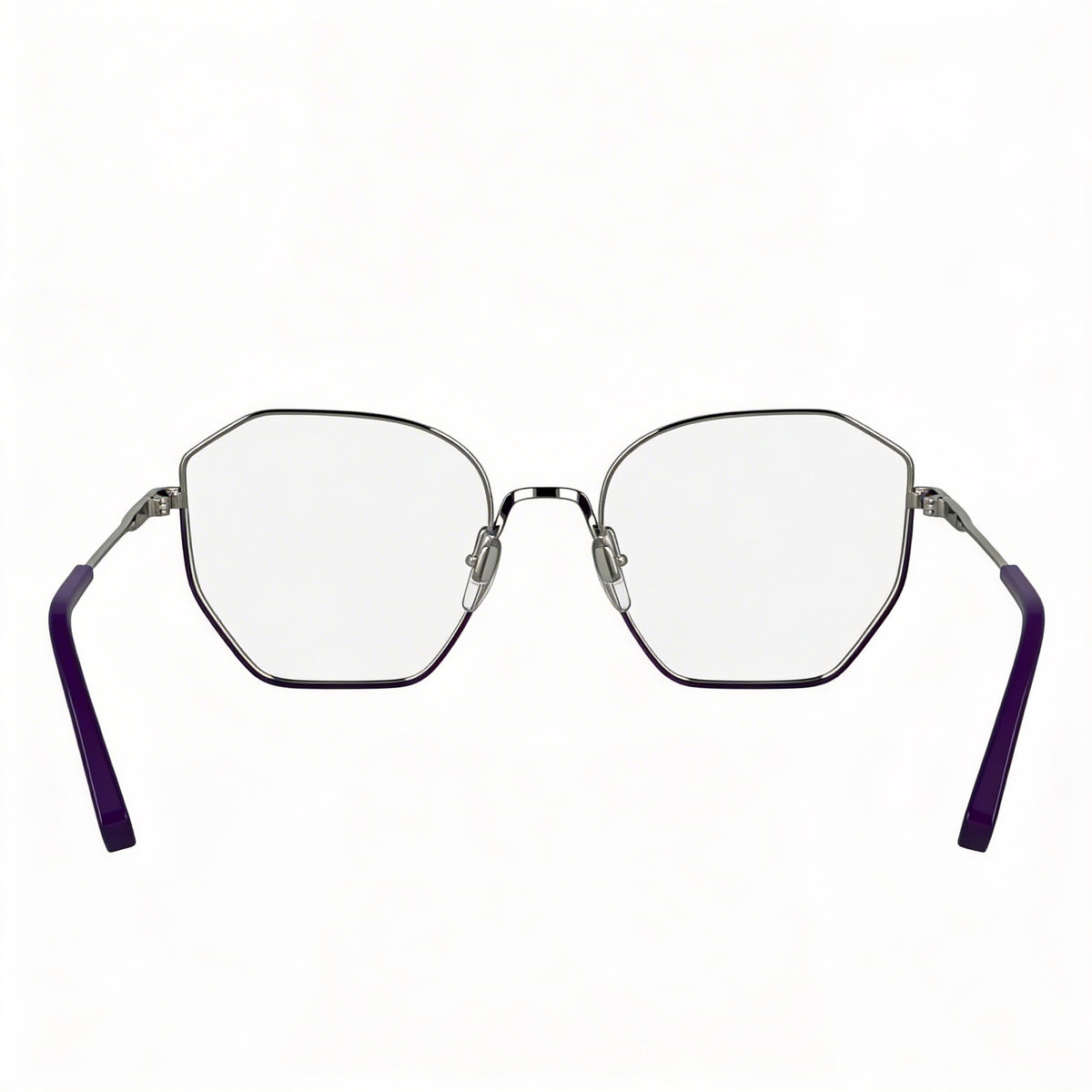 Gafas graduadas cuadradas plateadas Karl Lagerfeld para mujer, acetato 54 mm, Photo 4