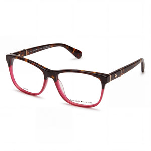 Kate Spade New York 100771 Havana Rectangle Eyeglasses for Women, Plastic frame