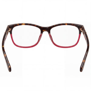 Kate Spade New York 100771 Rectangle Eyeglasses Women — side view, Havana Plastic temples